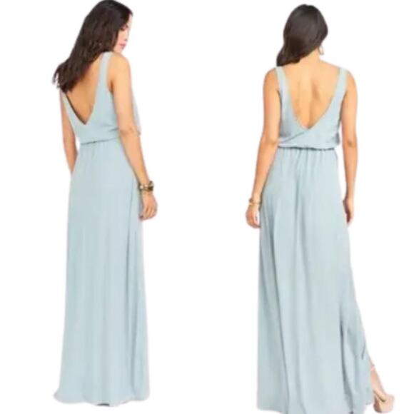 Show Me Your Mumu Kendall Maxi Dress Sage Crisp NWT Size Large - Picture 3 of 3